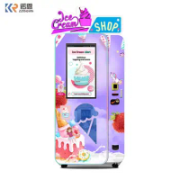 Haloo New Soft Ice Cream Style Vending Machine Frozen Food Yogurt Machine Smoothie Machine Manufacturer