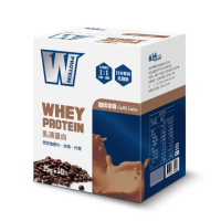 【義美生醫】W PROTEIN乳清蛋白飲-咖啡拿鐵(35g*10包/盒) 4盒組