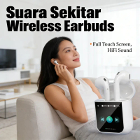Headset Bluetooth V8 A9Pro - 50 Jam Dura Battery,ANC Smart,Mode Permainan Low Latency, Tahan Air IPX