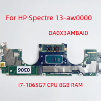 DA0X3AMBAI0 For HP Spectre 13-aw0000 Laptop Motherboard With  i7-1065G7 CPU 8GB RAM L71989-601 100% test Ok