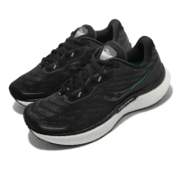 【SAUCONY 索康尼】慢跑鞋 Triumph 19 2E 寬楦 女鞋 索康尼 緩震 回彈 輕盈 能量回饋 透氣 黑 白(S1067910)