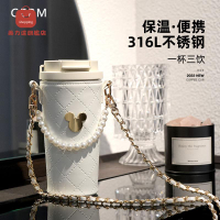 水杯 保溫杯 水壺 杯子 GERM迪士尼咖啡杯可斜挎七夕女生高顏值保溫杯女大容量水杯吸管杯 八折減免 特價出 快速出貨