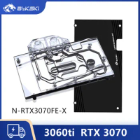 Bykski 3060ti Water Block For NVIDIA Founders RTX 3070 RTX3060 Graphics Card Liquid Cooler System, N-RTX3070FE-X