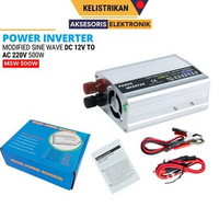 HANAYA Power Inverter charger cas aki suoer 500w 500 w watt 10a saa-500w/c DC to AC 12V to 220V