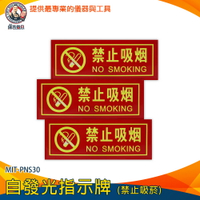 【儀表量具】警告標語貼紙 禁止吸菸 辦公室 溫馨提示牌 雙語貼紙 禁煙標示 標語貼紙 MIT-PNS30 標示貼紙