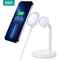 ESR HaloLock Shift Wireless Charger for MagSafe Charger Stand Desktop Detachable Fast Charging Pad for iPhone 13/12 Pro Max mini