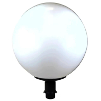 【彩渝】400MM PE 2.5英吋底座 庭園燈(戶外球形庭園燈 球形燈罩 觀景燈 造景燈 可搭LED)