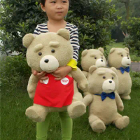 New Ted movie teddy plush Sitting Red Apron ted plush bear, teddy bear giant teddy bear plush Toy Gift
