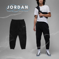 Nike 長褲 Jordan 男款 黑 毛絨 喬丹 刺繡 多口袋 保暖 抽繩 褲子 DV1568-010