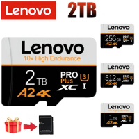 Lenovo Ultra Microsd 2TB 1TB Memory Card 128GB 256GB 512GB A1 Micro SD Cards SD TF Flash Card Memory Card Class 10 for Phone