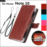 For fundas Honor Note 10 card holder cover case for Huawei Honor Note 10 (6.95") leather phone case wallet flip retro cover