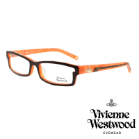 【Vivienne Westwood】英倫龐克風光學眼鏡(黑/橘 VW138_03)