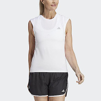 Adidas Pad X-City Tee [HR5730] 女 背心 無袖上衣 運動 慢跑 路跑 反光 透氣 輕薄 白