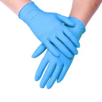 Nitrile Gloves Disposable Waterproof Black Latex Free Gloves Antistatic Food Grade Household Cleaning Kitchen Garden Work Gloves