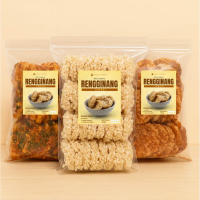 Kerupuk Rengginang MATANG Rasa Pedas Bawang, Pedas Daun Jeruk dan Original 250 Gram