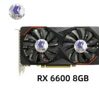 CCTING AMD Radeon RX 6600 8G RX 6600 XT 8G Video card GPU GDDR6 128Bit 7nm Graphics Card Support Intel Desktop CPU Motherboard