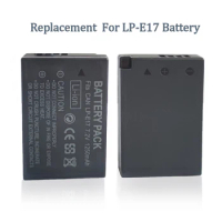 1250mAh LP-E17 LPE17 E17 Battery For Canon EOS M3 M5 750D 760D T6S T6i 8000D 200D KISS X8i Camera Batterie