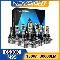 Novsight N95 6500K White LED Train Headlight Bulbs 9005 HB3 9006 HB4 H4 H7 H11 130W 30000LM LED Bulb