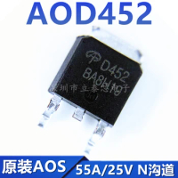 20piece AOD452 TO252 MOSFET N-CH 55V25A D452