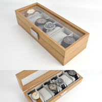 手錶盒 溫暖木質收納盒(6支裝)【NAWA48】