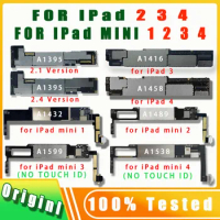 100% Original NO iCloud A1432 A1489 A1599 A1538 For IPad mini 1 2 3 4 Motherboard A1395 A1416 A1458 For iPad 2 3 4 Logic Boards