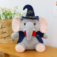 Magic Little Elephant Plush Toy Cartoon Cowboy Little Elephant Doll Children's Comfort Pillow Sleep