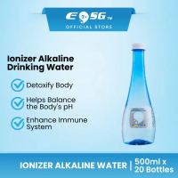 EOSG 7+ Ionizer Alkaline Drinking Water (20 Bottles x 500ml) - Antioxidants, Keep Body Hydrated Air 