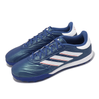 【adidas 愛迪達】足球鞋 Copa Pure 2.3 TF 男鞋 草地 藍 白 皮革 愛迪達(IE4904)