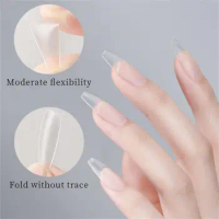 Bag Soft Gel Tips Artificial False Nails Full Cover Almond Press On Nail Matte Coffin Gel X Pose Americaine Nail Tips