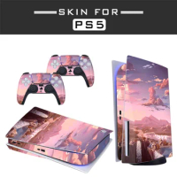 Newest Pattern PS5 Standard Disc Edition Skin Sticker Decal Cover for PlayStation 5 Console &amp; Controllers PS5 Skin Sticker Vinyl