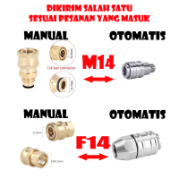 Konektor Adaptor QUICK RELEASE Ukuran M14 dan F14 Bahan Kuningan Untuk Nozzle/Konektor FOAM LANCE Pe
