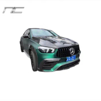 GLE Coupe TC Style Dry Carbon Fiber Front Lip Canard Rear Diffuser Roof Rear Spoiler Wing For Mercedes GLE C167 W167 Body Kit