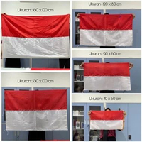 Bendera Merah Putih / Bendera Indonesia / Bendera Kain Merah Putih - Uk 40x60cm bundling 3 Uk 90x60c