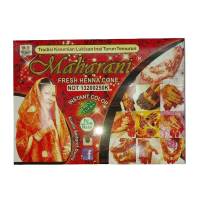 10 pcs Maharani Fresh Henna Cone Instant Colour /Inai Kon Maharani / Bridal Henna