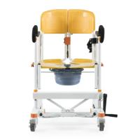 patient toilet chair transfer commode toilet chair open back wheel chair for disabled people CY-WH201