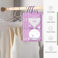 New Dehumidifying Bag Closet Mildew and Moisture Absorbent Lavender Scent Transparent Water Capture Effect
