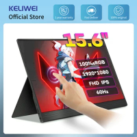 KELIWEI 15.6" Touch Panel Portable Monitor 2K Usb Type C HDMI Computer Touch Monitor 144Hz 60Hz for Ps4 Switch Xbox Laptop Phone