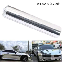 stiker skotlite motor chrome silver lentur lebar/tinggi 45 cm x 50 cm panjang stiker warna crome