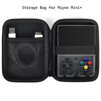 Black Bag for Miyoo Mini for RG35XX Retro Handheld Game Player Black Case of Video Game Console Portable Miyoo Mini+ Bag