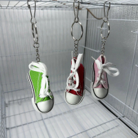 {DLGIFJIE} Parrot Mini Canvas Shoes Toy Bird Cage Toy For Parrots Relieve Boredom Bite Treat Dispens