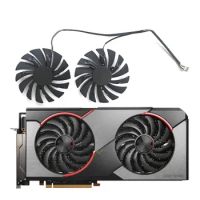 2 fans brand new for MSI Radeon RX5600 5700 5700XT 8GB GAMING X graphics card replacement fan PLD10010S12HH