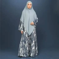 Lozy Hijab - Sora Dress (Dress Denim Jeans Pocket Ruffle Bahan Cotton Denim Unfinished Look) Jacquar