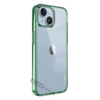CITY晶鑽彩盾 iPhone 14 Plus 6.7吋 抗發黃透明殼 氣囊軍規防摔殼 手機殼(森林綠)