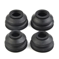 4Pcs Universal Rubber Ball Joint Rubber Dust Boot Covers Track Rod End Set Kit Rubber Tie Rod End Ball Joint Dust Boot Parts