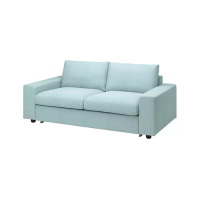 VIMLE 雙人座沙發床, 有寬敞扶手/saxemara 淺藍色