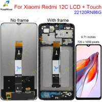 6.71" For Xiaomi Redmi 12C LCD Display Touch Panel Screen Digitizer Assembly For Redmi 12C Display Replacement