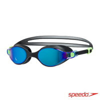 【SPEEDO】成人運動鏡面泳鏡 V-CLASS(黑/藍)