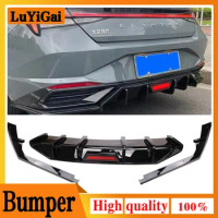 For Hyundai Elantra Avante CN7 2020 2021 2022 Rear Spoiler Rear Diffuser Bumper Lip Body Kit Accesso