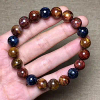 Natural Yellow Red Blue Pietersite Gemstone Bracelet Round Beads Stretch Pietersite 8mm 9mm 10mm 11mm 12mm Namibia AAAAA