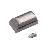 10pcs Zipper Metal Zipper Zipper Tail Clip Stop Tail Plug Head dengan skru Diy kraf perkakasan jahit